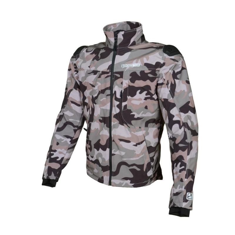 Blouson Booster Basano softshell camouflage gris