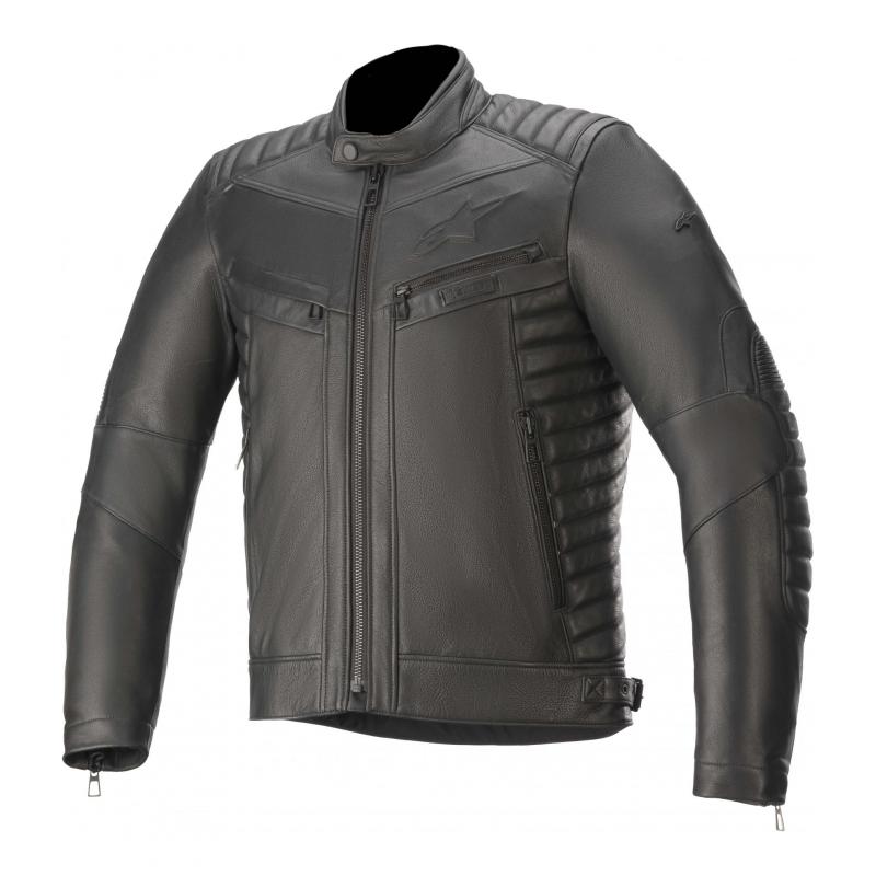Blouson cuir Alpinestars Burstun noir- 50