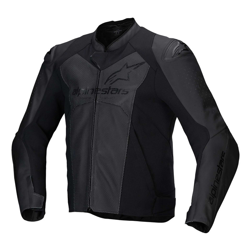 Blouson cuir Alpinestars Faster V3 Airflow black/black