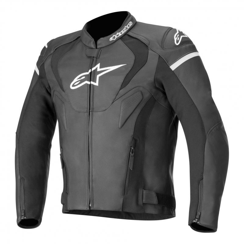 Blouson cuir Alpinestars Jaws V3 noir- 46