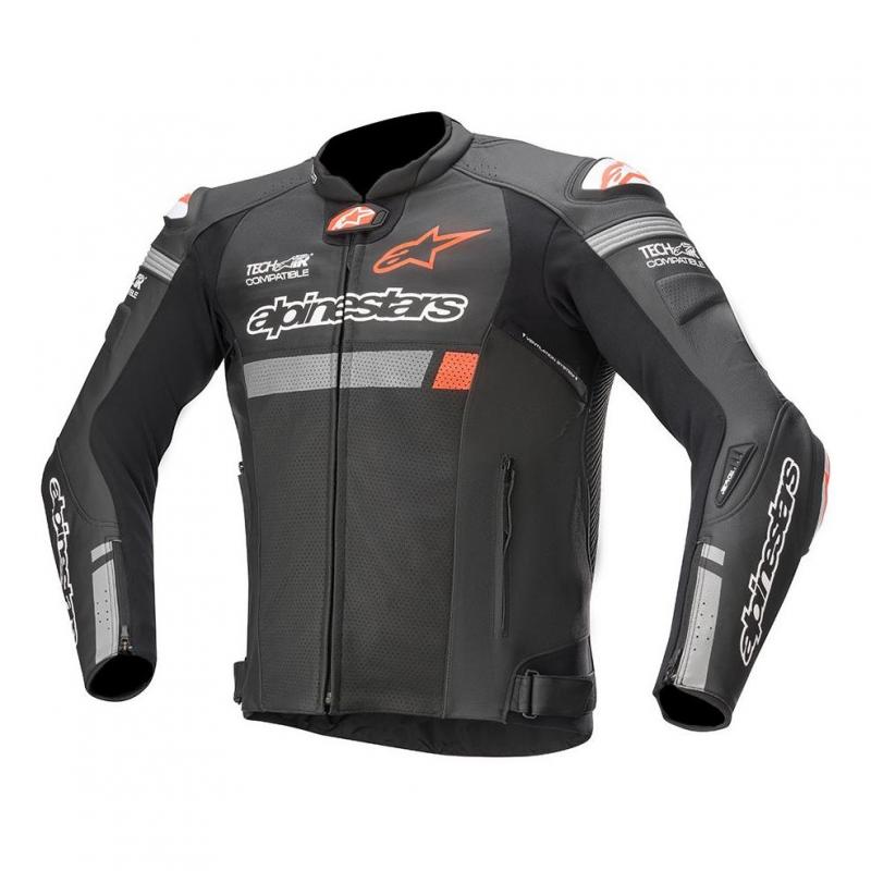 Blouson cuir Alpinestars Missile Ignition Airflow noir (Compatible Tec