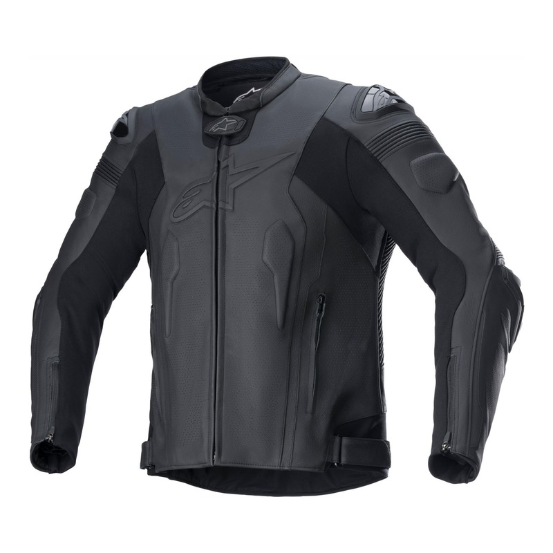 Blouson cuir Alpinestars Missile V2 Airflow noir/noir- 48
