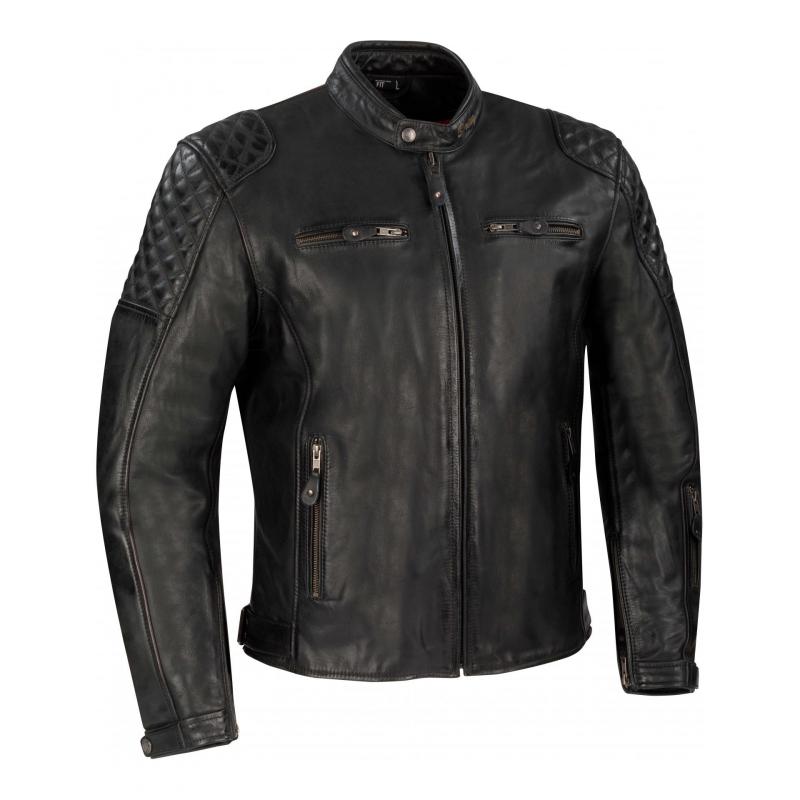 Blouson cuir Bering Appolo noir- S