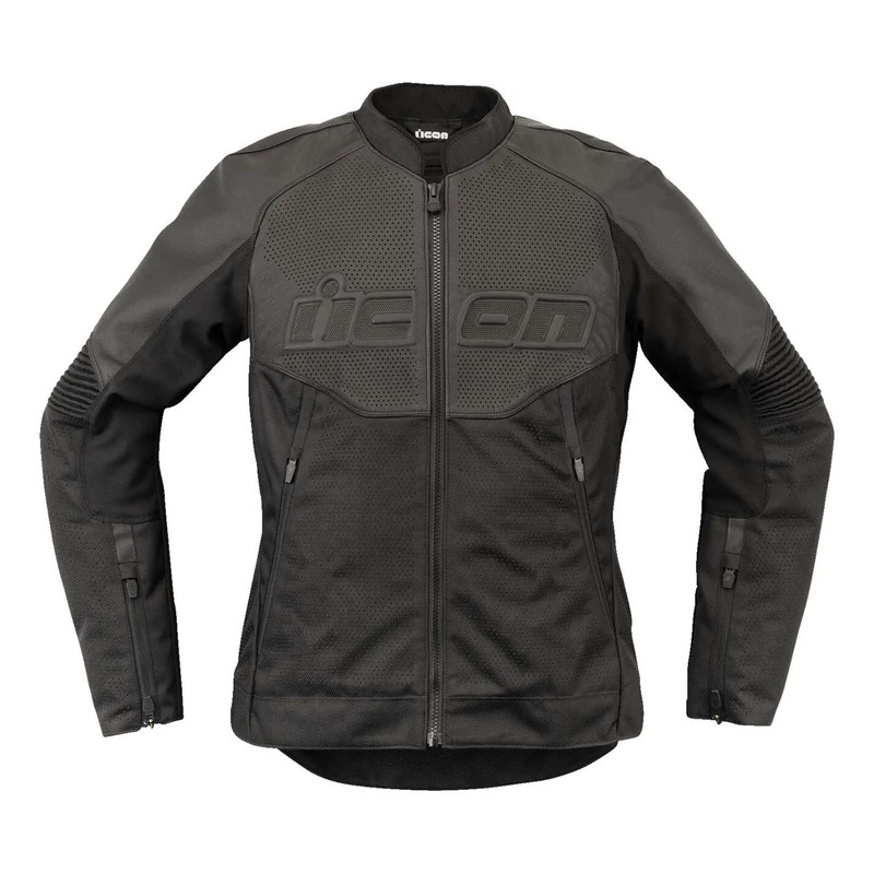 Blouson cuir femme Icon Women Overlod 3 noir