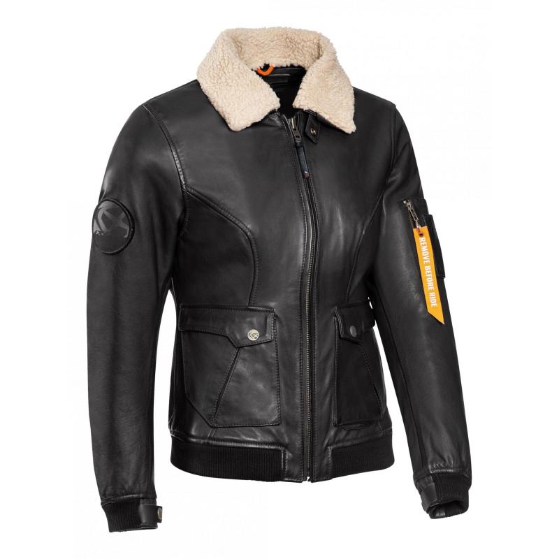 Blouson cuir femme Ixon Havoc Lady noir- M