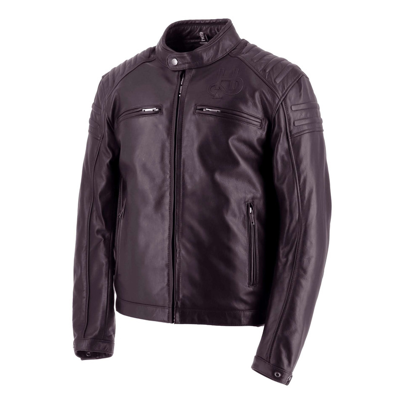 Blouson cuir Helstons Bomb marron