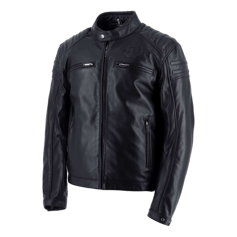 Blouson cuir Helstons Bomb noir