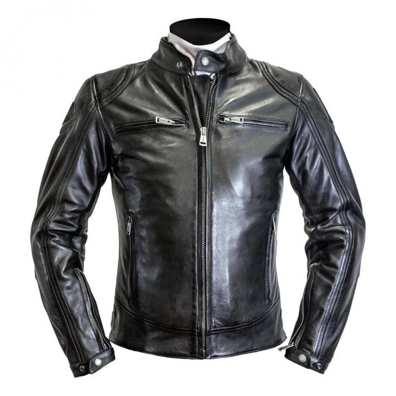 Blouson cuir Helstons Modelo noir/noir- L
