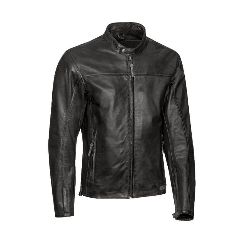 Blouson cuir Ixon Crank C-Sizing noir- C-2XL