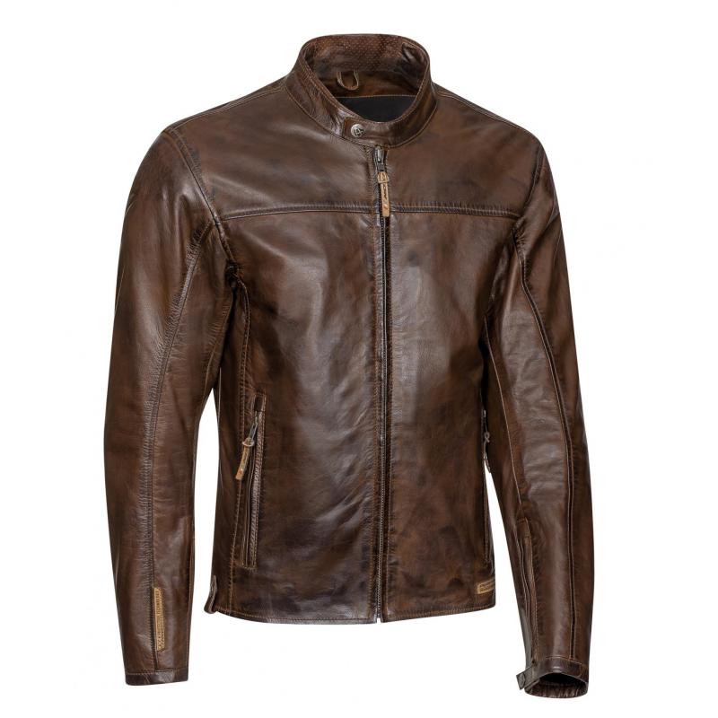 Blouson cuir Ixon Crank marron- XL