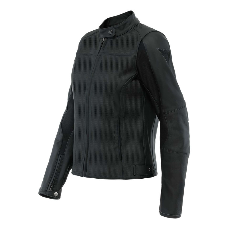 Blouson cuir perforé femme Dainese Razon 2 Perf. Lady Noir
