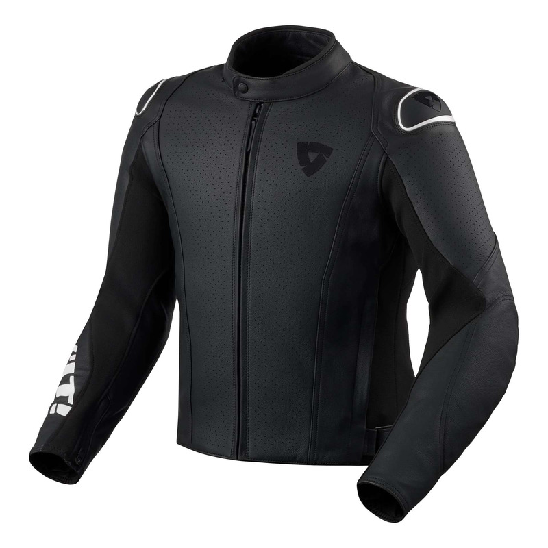 Blouson cuir Rev’It Quadratic black/white