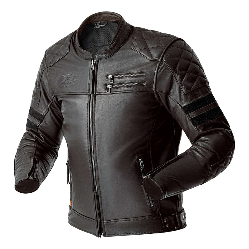 Blouson cuir RST Hillberry D3O brun