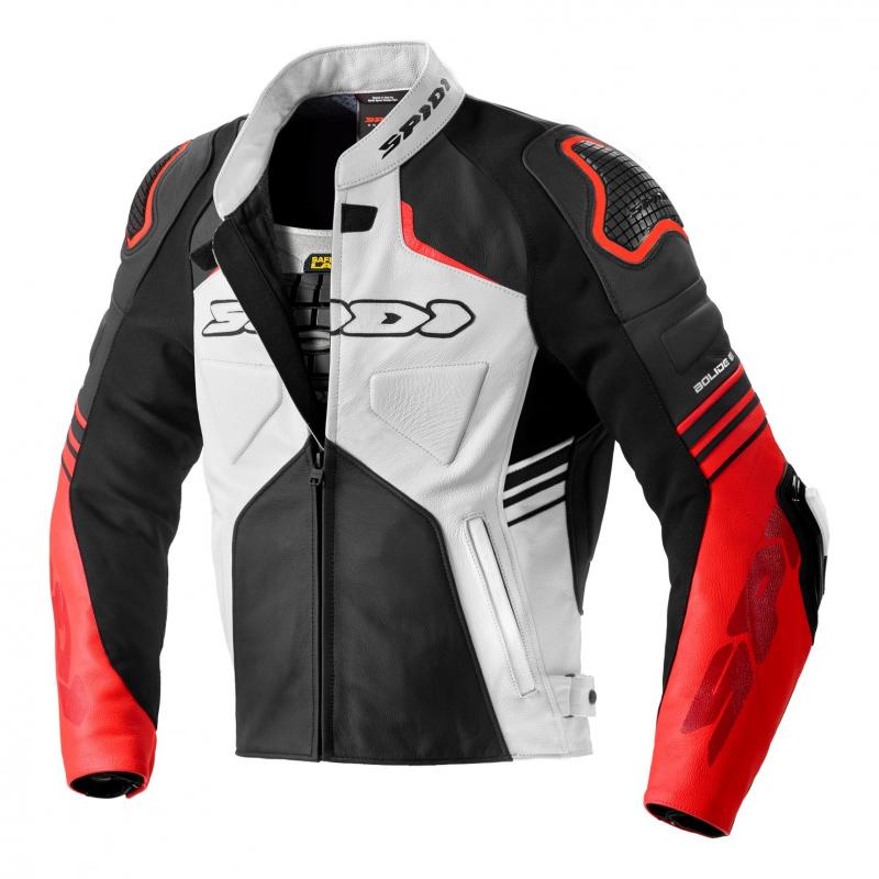 Blouson cuir Spidi Bolide noir/rouge- 46
