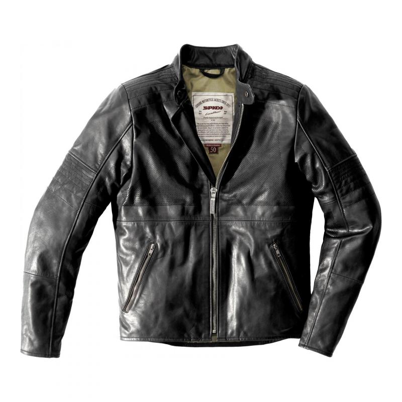 Blouson cuir Spidi Garage Perforated noir- 46