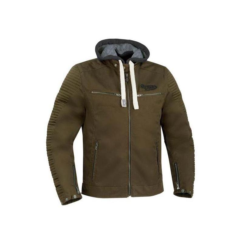 Blouson textile à capuche Segura Miguel WP kaki- S