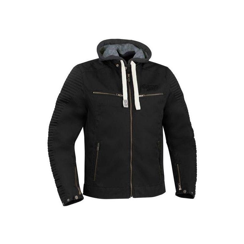 Blouson textile à capuche Segura Miguel WP noir- S