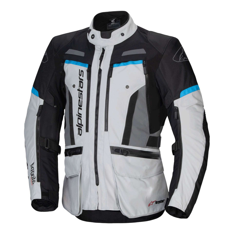 Blouson textile Alpinestars Bogota Pro Drystar ice gray/black/cyan