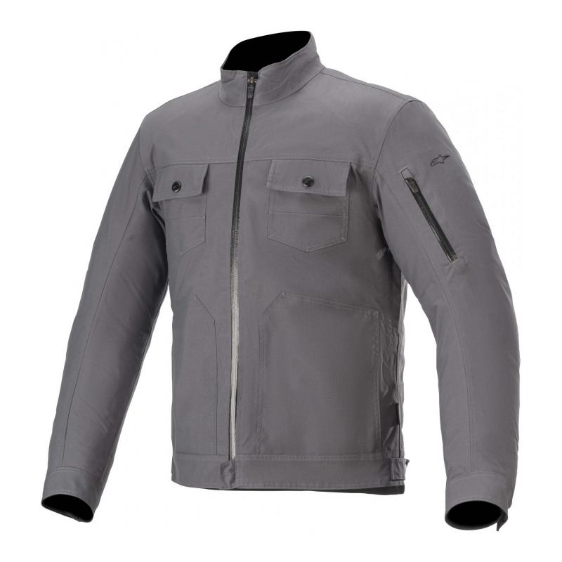 Blouson textile Alpinestars Solano waterproof alpha gris- S