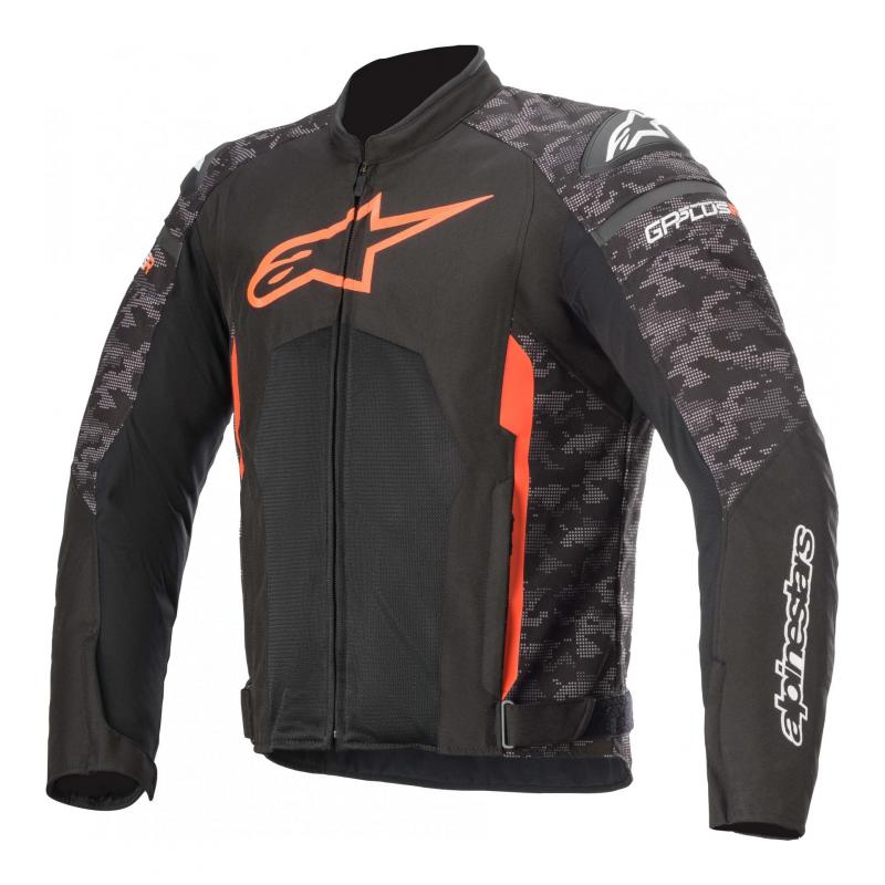 Blouson textile Alpinestars T-GP Plus R V3 AIR noir/camouflage/rouge f