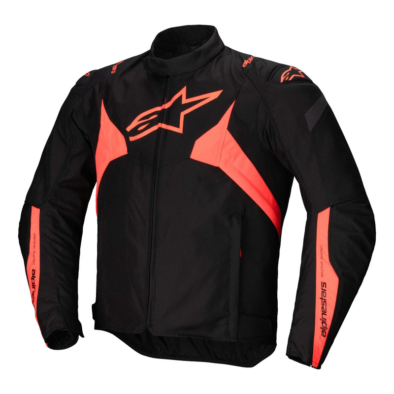 Blouson textile Alpinestars T-Jaws V4 WP black/red fluo