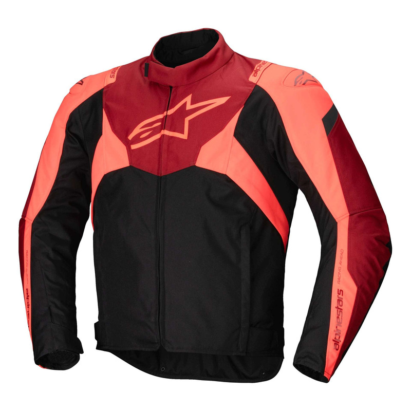 Blouson textile Alpinestars T-Jaws V4 WP black/red fluo/dark red