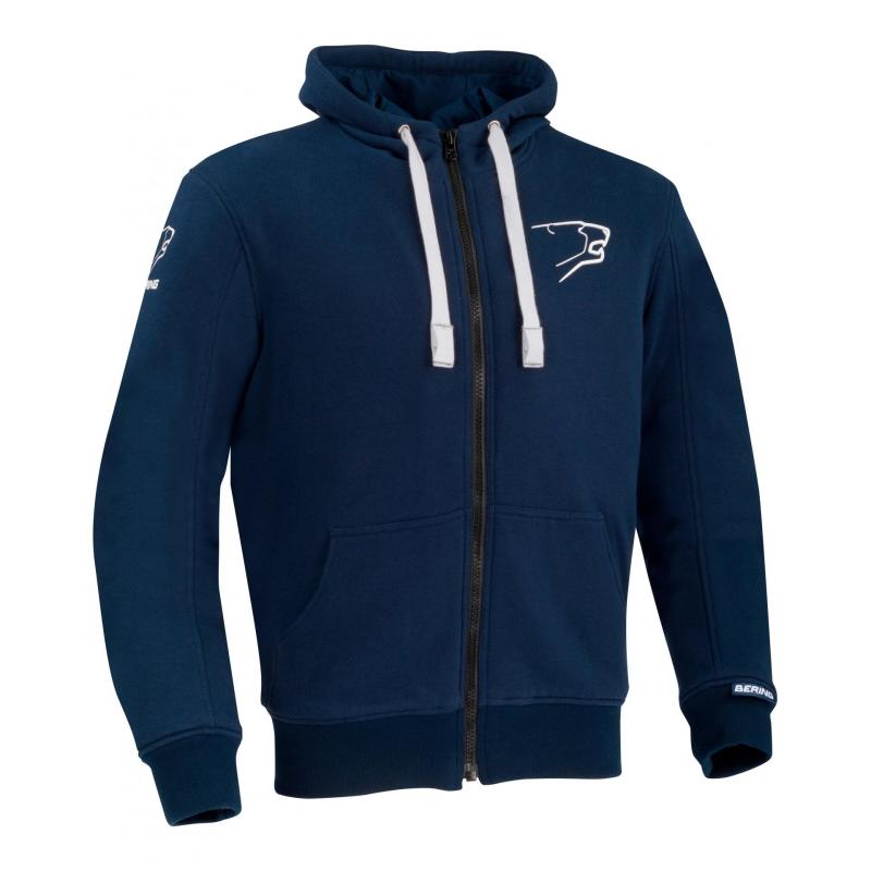 Blouson textile Bering Hoodiz marine- S