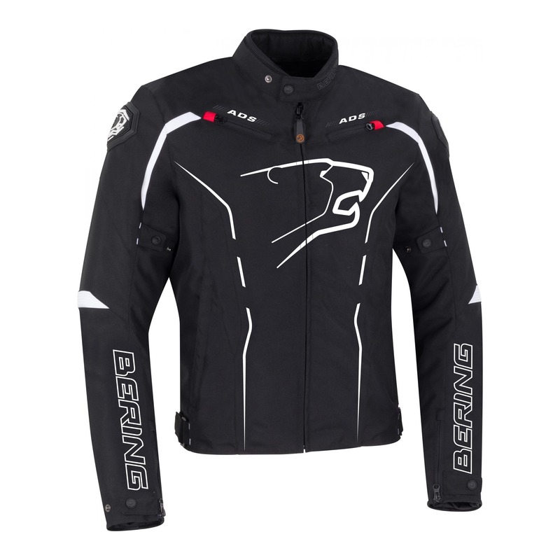 Blouson textile Bering Kaloway noir/blanc- S