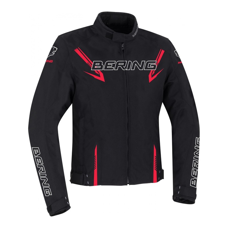 Blouson textile Bering Maceo noir/rouge- S