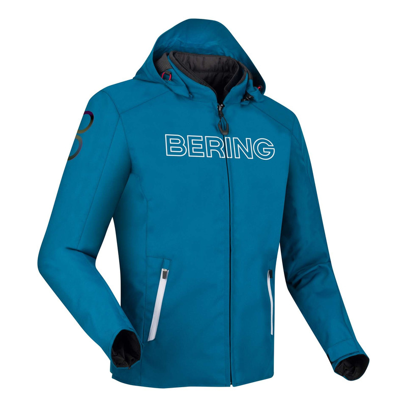 Blouson textile Bering Warwick bleu/blanc- S