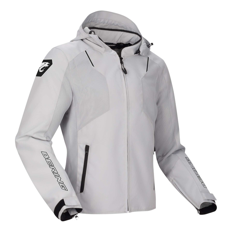 Blouson textile Bering Wing gris clair