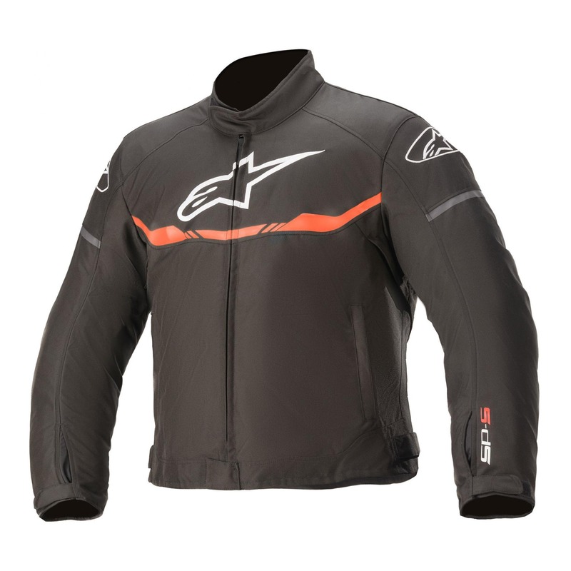 Blouson textile enfant Alpinestars T-SP S waterproof noir/rouge fluo-