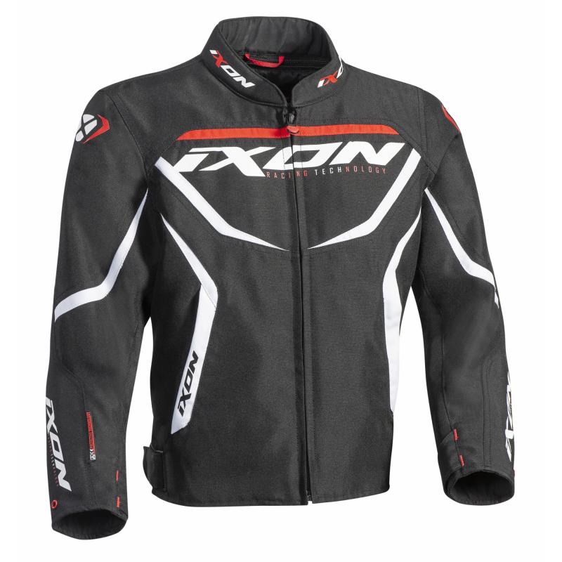 Blouson textile enfant Ixon Sprinter Kid noir/blanc/rouge- 10 ans