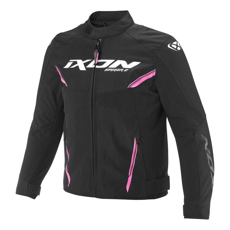 Blouson textile enfant Ixon Striker 2 Kid noir/rose vif