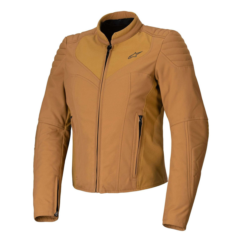 Blouson textile femme Alpinestars Isla WR Women utility brown/light gold