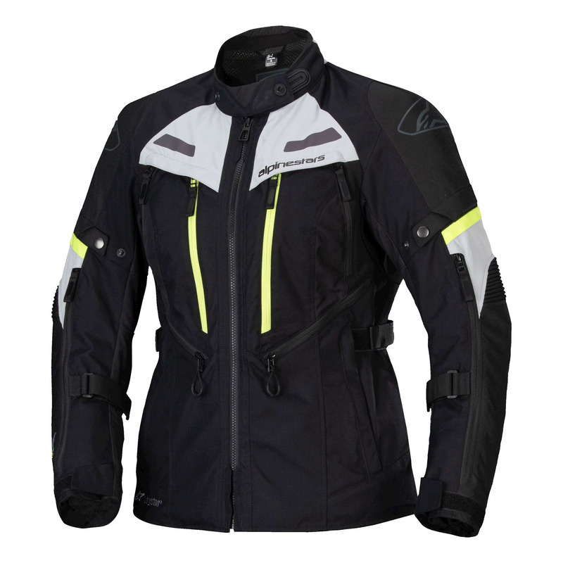 Blouson textile femme Alpinestars Stella Bogota Pro Drystar black/ice gray/yellow fluo