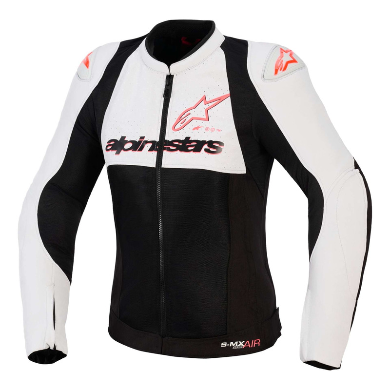 Blouson textile femme Alpinestars Stella SMX Air ice gray/black/coral fluo