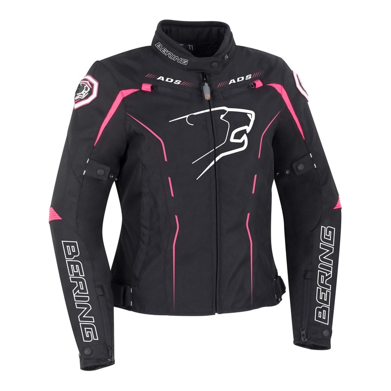 Blouson textile femme Bering Kaloway noir/fushia- T0