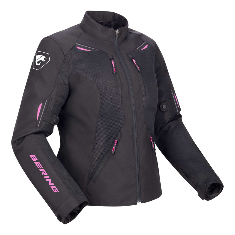 Blouson textile femme Bering Lady Brazilia noir/fuschia