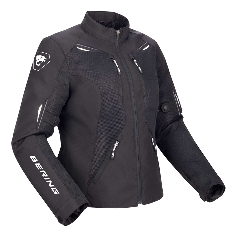 Blouson textile femme Bering Lady Brazilia noir/blanc