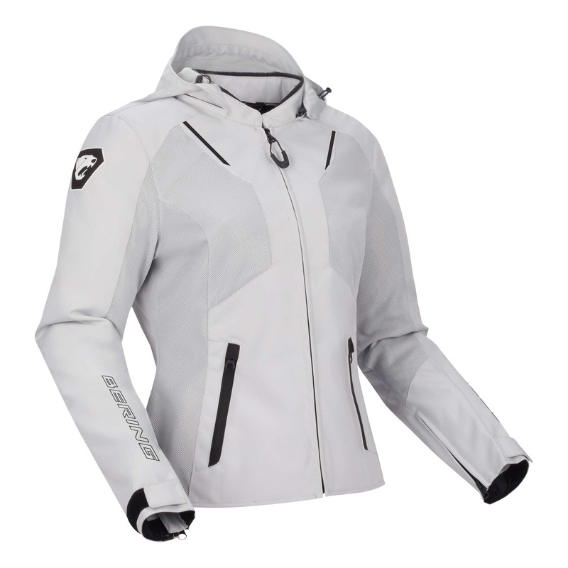 Blouson textile femme Bering Lady Wing gris clair/noir
