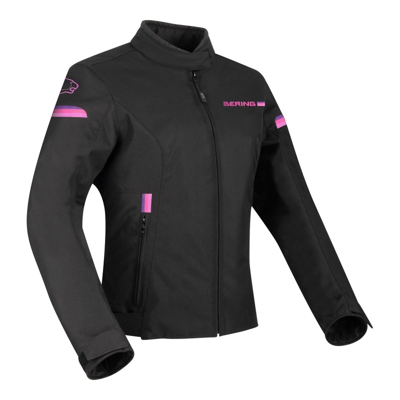 Blouson textile femme Bering Riva noir/fushia- T0