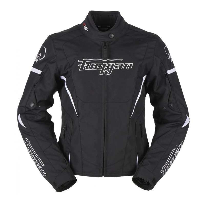 Blouson textile femme Furygan Volva noir/blanc- S