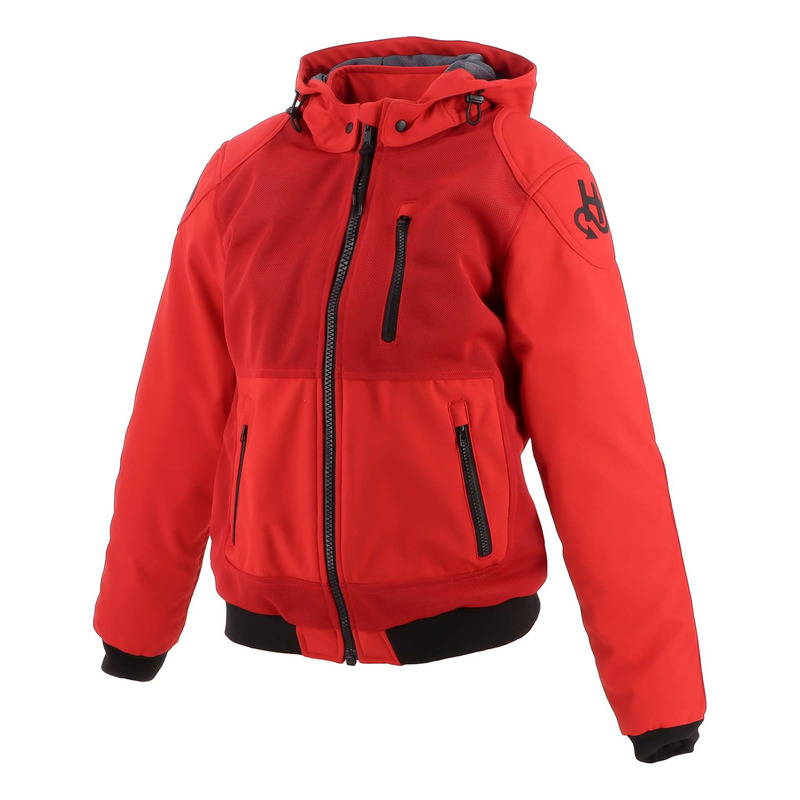 Blouson textile femme Helstons Softy Air rouge