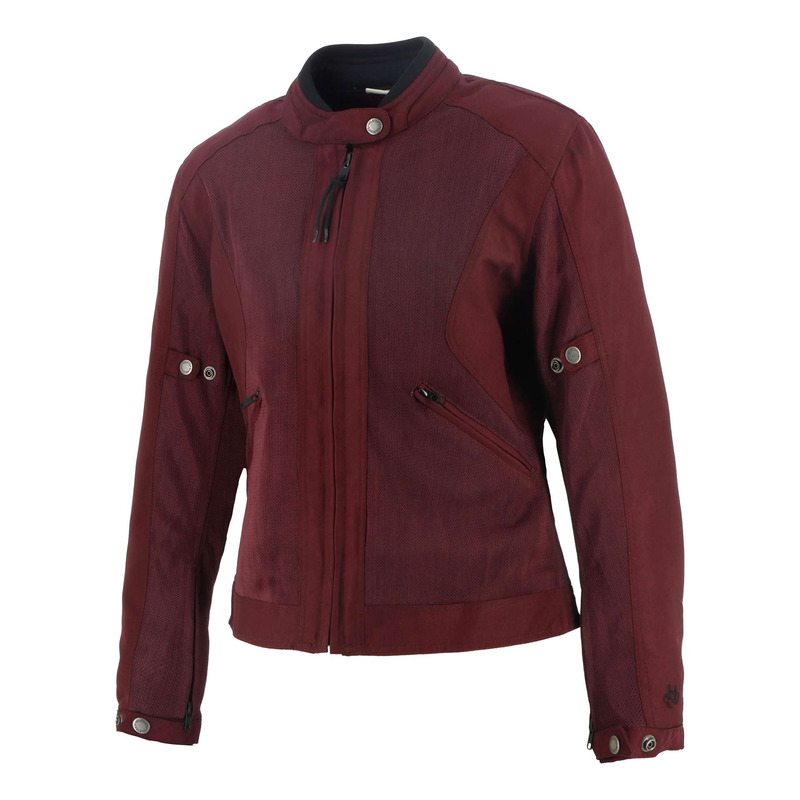 Blouson textile femme Helstons Stoner Evo Air Girl bordeaux