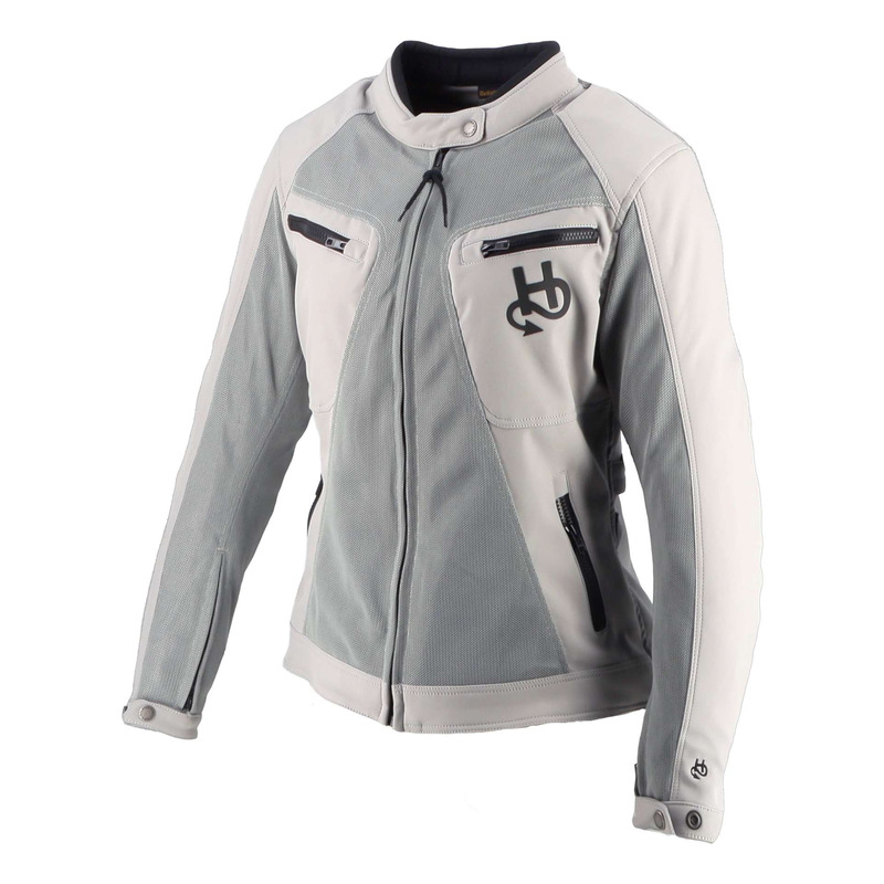 Blouson textile femme Helstons Turbo Girl Air Mesh gris