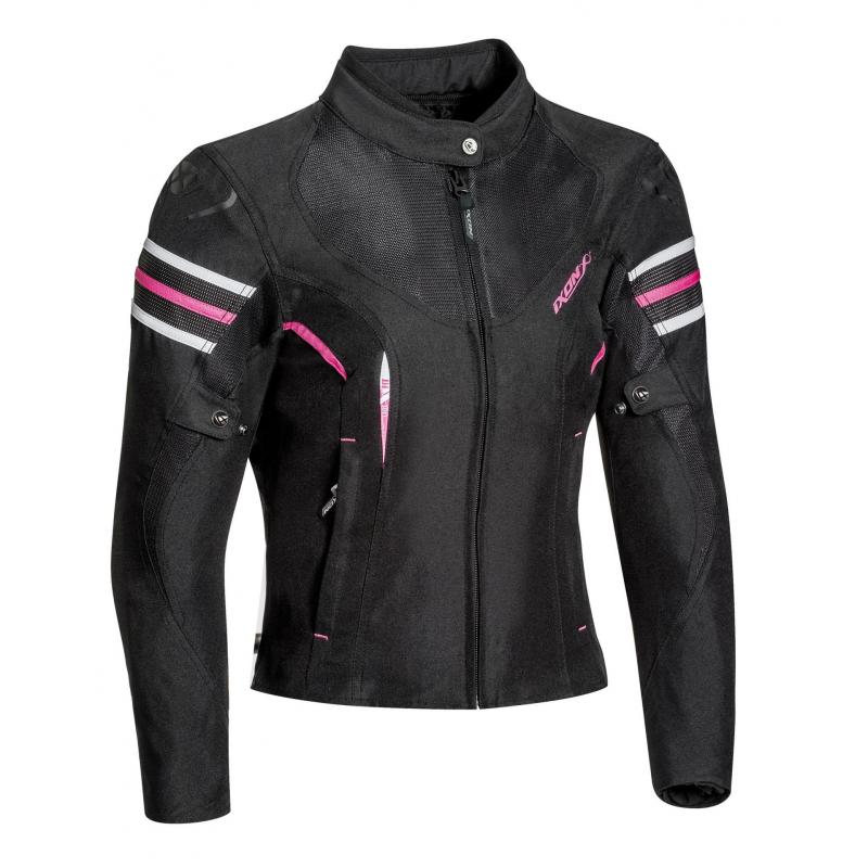 Blouson textile femme Ixon Ilana noir/fushia- XS