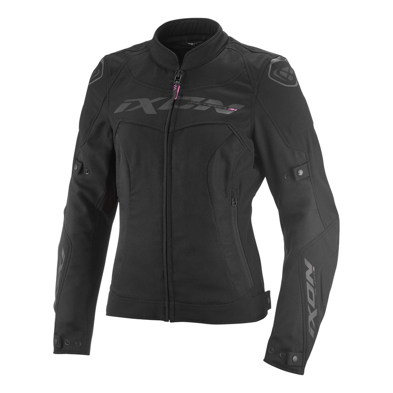 Blouson textile femme Ixon Meteor 31 Lady noir/blanc/rose