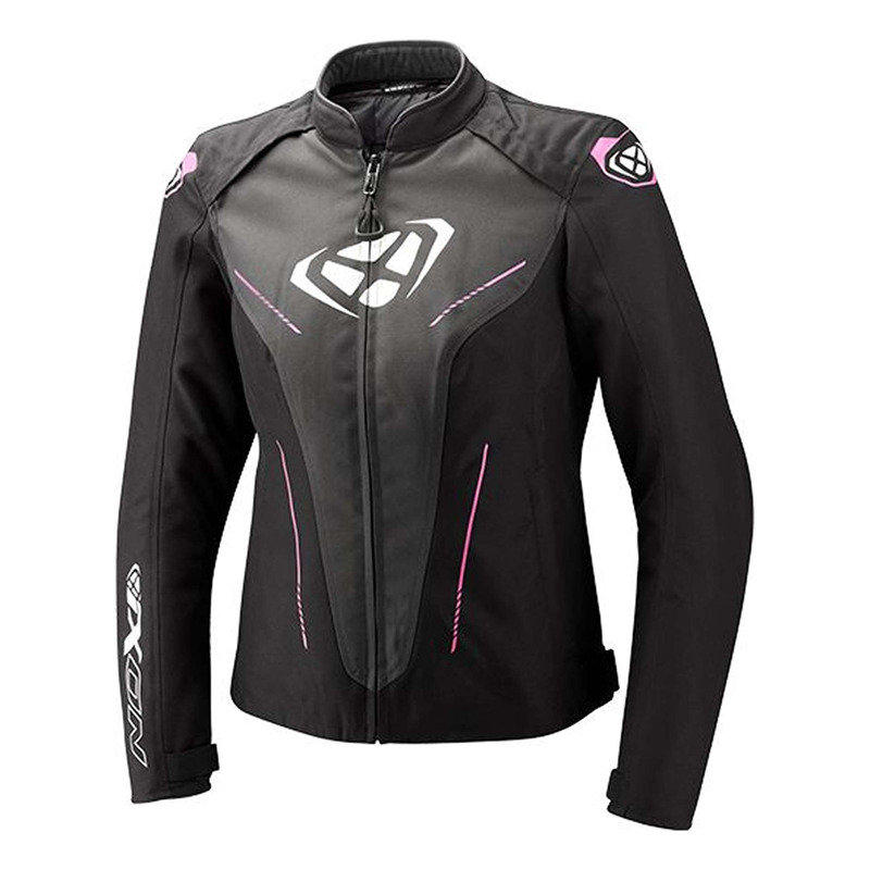 Blouson textile femme Ixon Prodigy Lady noir/anthracite/rose vif