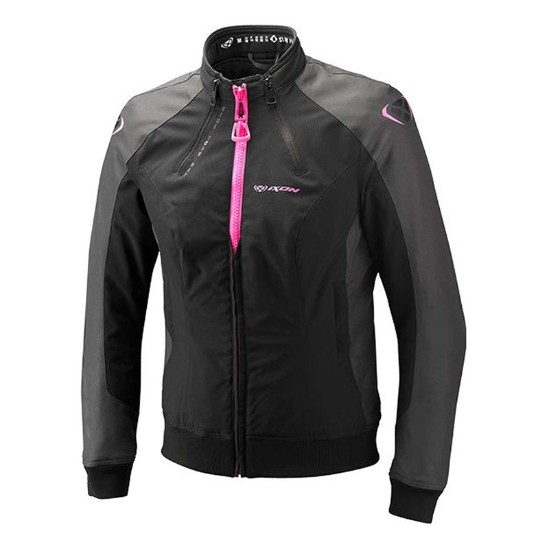 Blouson textile femme Ixon Siwa Lady noir/anthracite/rose vif